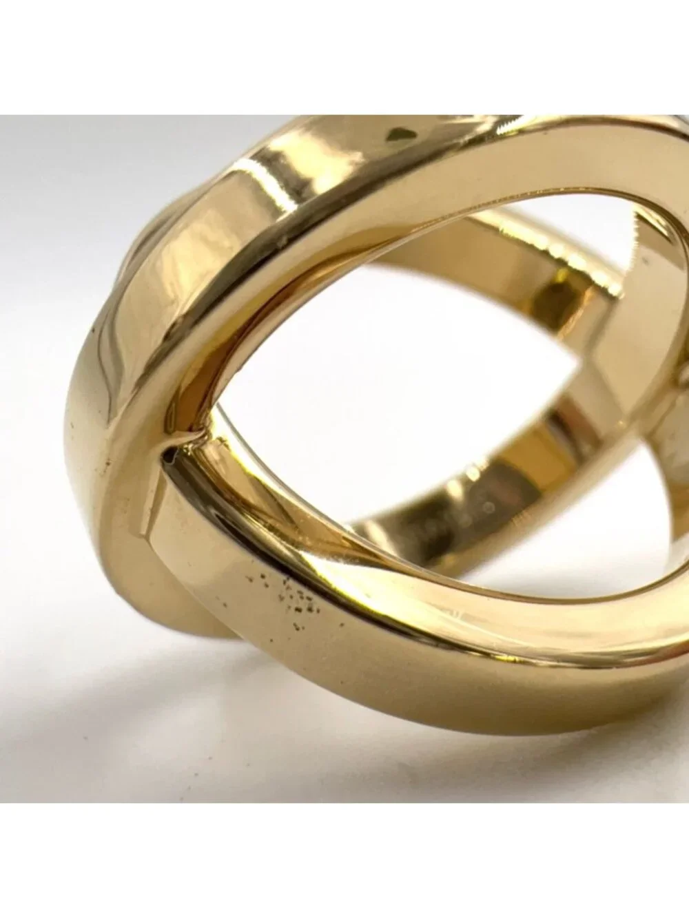 Hermes Cosmos Metal Gold Scarf Ring